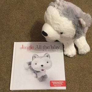 Inter-active dog & book. Read book dog responds